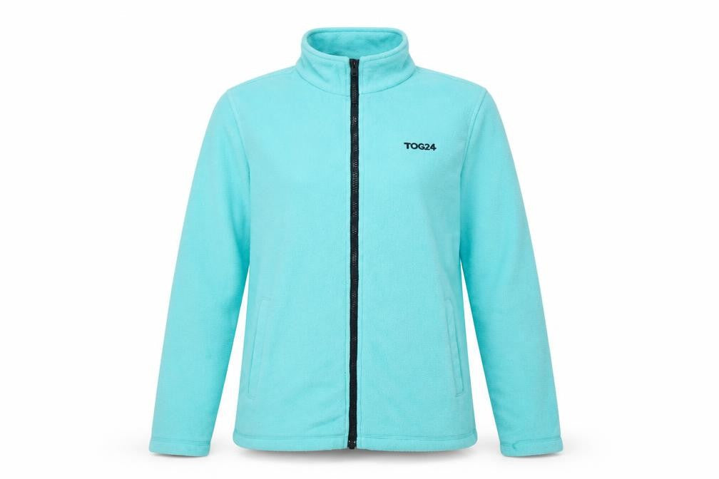 TOG24 Women's Blue Fleece Jacket Size 10 Full Zip Outdoor