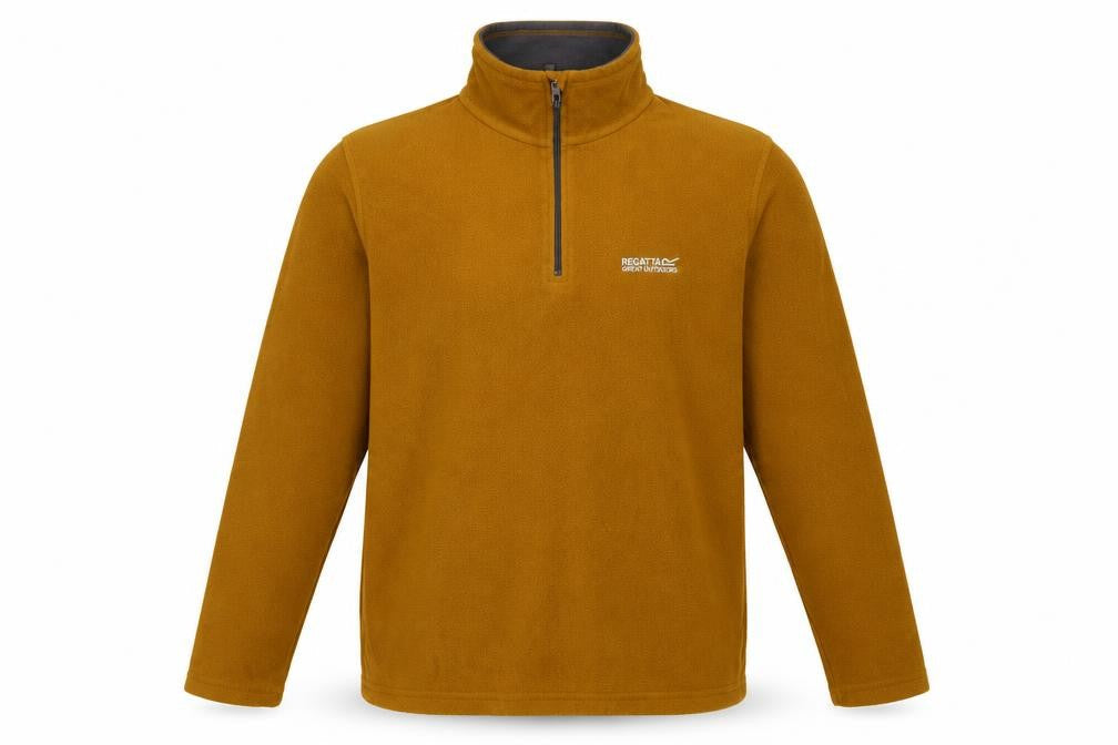 Regatta Men’s Brown Fleece 1/4 Zip Pullover Sweatshirt M