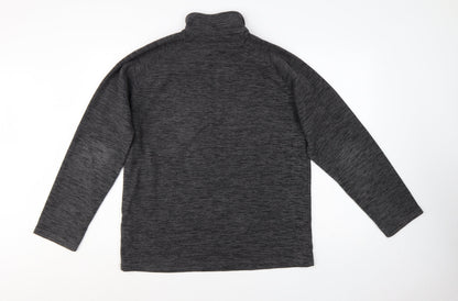Mountain Warehouse Mens Grey Fleece 1/4 Zip Pullover Sweatshirt M
