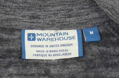 Mountain Warehouse Mens Grey Fleece 1/4 Zip Pullover Sweatshirt M