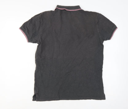 Marc by Marc Jacobs Men's Black Cotton Polo Shirt M Short Sleeve