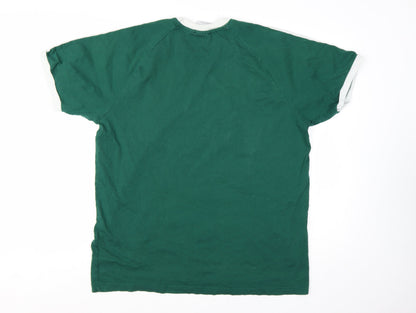 Adidas Men's Green XL Crew Neck Short Sleeve Sports T-Shirt