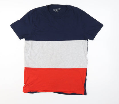 Jack & Jones Men's Multicoloured Cotton Crew Neck T-Shirt Size S