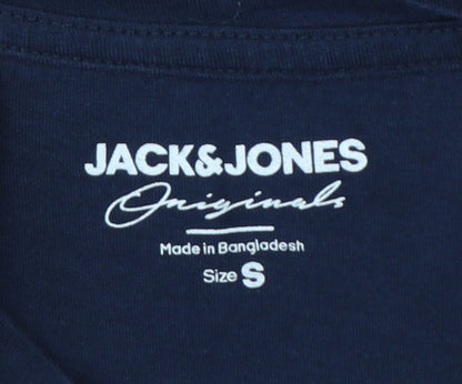 Jack & Jones Men's Multicoloured Cotton Crew Neck T-Shirt Size S