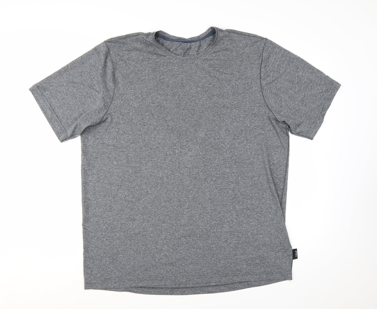 Rab Men's Grey Mantle Mountain Peak T-Shirt XL Polyester Outdoor Tee