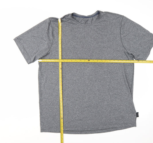 Rab Men's Grey Mantle Mountain Peak T-Shirt XL Polyester Outdoor Tee