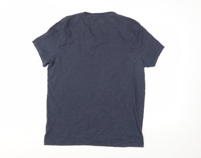 Jack Wills Men's Navy Graphic Print Crew Neck T-Shirt Size M