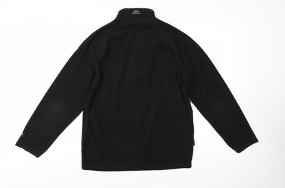 Trespass Men's Black L Fleece Pullover Sweatshirt 1/2 Zip Outdoor Top