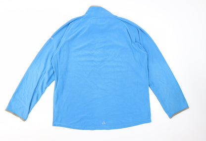 Dare 2b Mens Blue 1/2 Zip Fleece Sweatshirt Size L Outdoor Warm Top