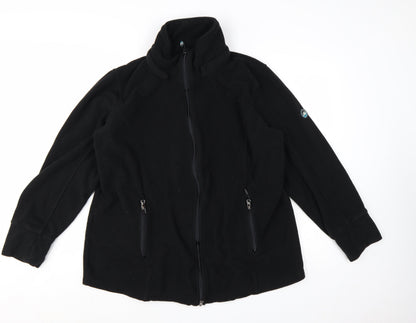 Polarino Women's Black Fleece Full Zip Jacket Size 22