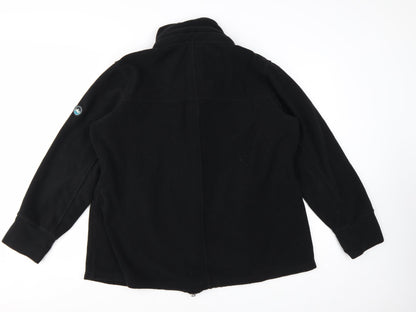 Polarino Women's Black Fleece Full Zip Jacket Size 22