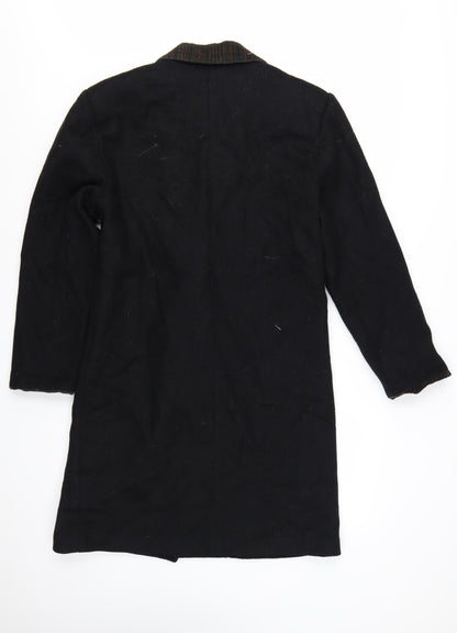 David Benjamin Collection Women's Black Wool Overcoat Size 8