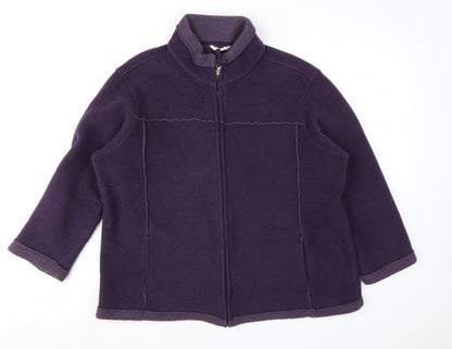 Marks and Spencer Women’s Purple Fleece Zip Jacket UK 22