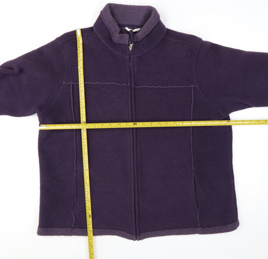 Marks and Spencer Women’s Purple Fleece Zip Jacket UK 22