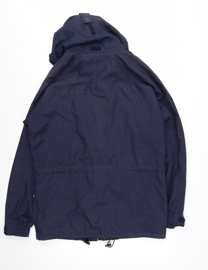 Peter Storm Men's Blue Waterproof Hooded Parka Jacket Size M