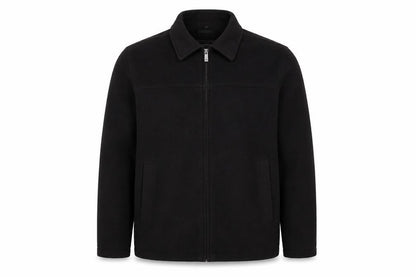 Dockers Men's Black Wool Blend Full Zip Jacket XL