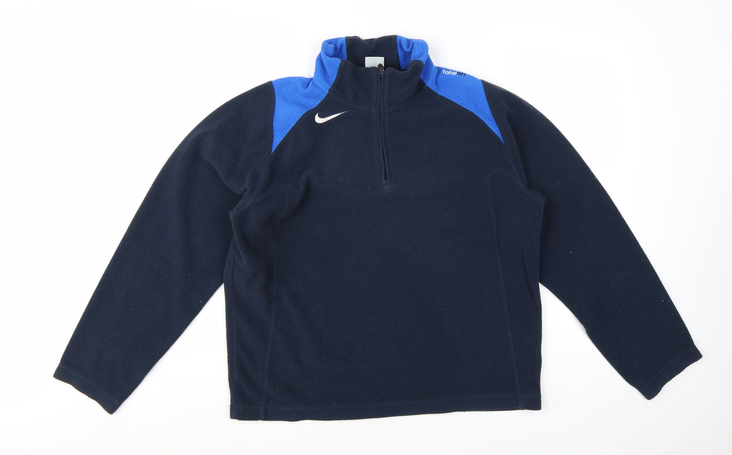 Nike Men’s Blue 1/4 Zip Fleece Pullover Sweatshirt Size M
