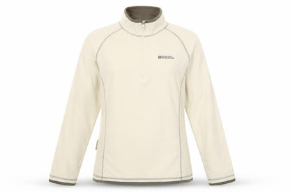 Mountain Warehouse Women Beige Fleece 1/2 Zip Pullover UK14