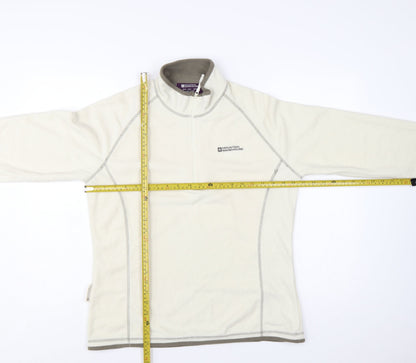 Mountain Warehouse Women Beige Fleece 1/2 Zip Pullover UK14
