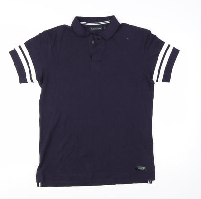 Peak Performance Men's Blue Cotton Polo Shirt Size M
