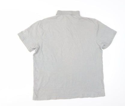 Puma Men's Grey XL Classic Cotton Polo Shirt