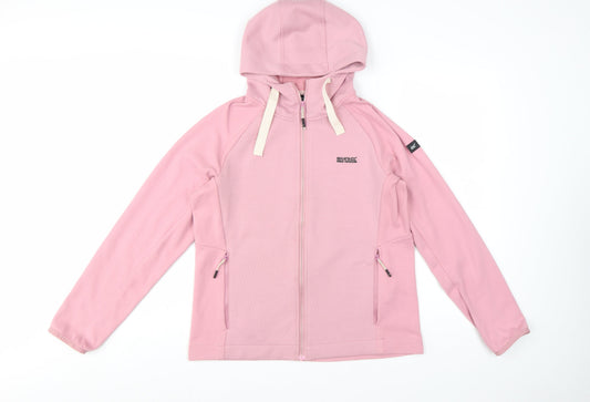 Regatta Women's Pink Softshell Hooded Jacket UK 14