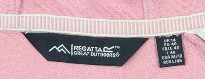 Regatta Women's Pink Softshell Hooded Jacket UK 14