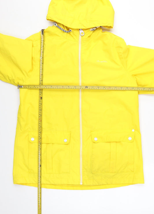 Regatta Womens Yellow Waterproof Hooded Rain Coat Jacket Size 16