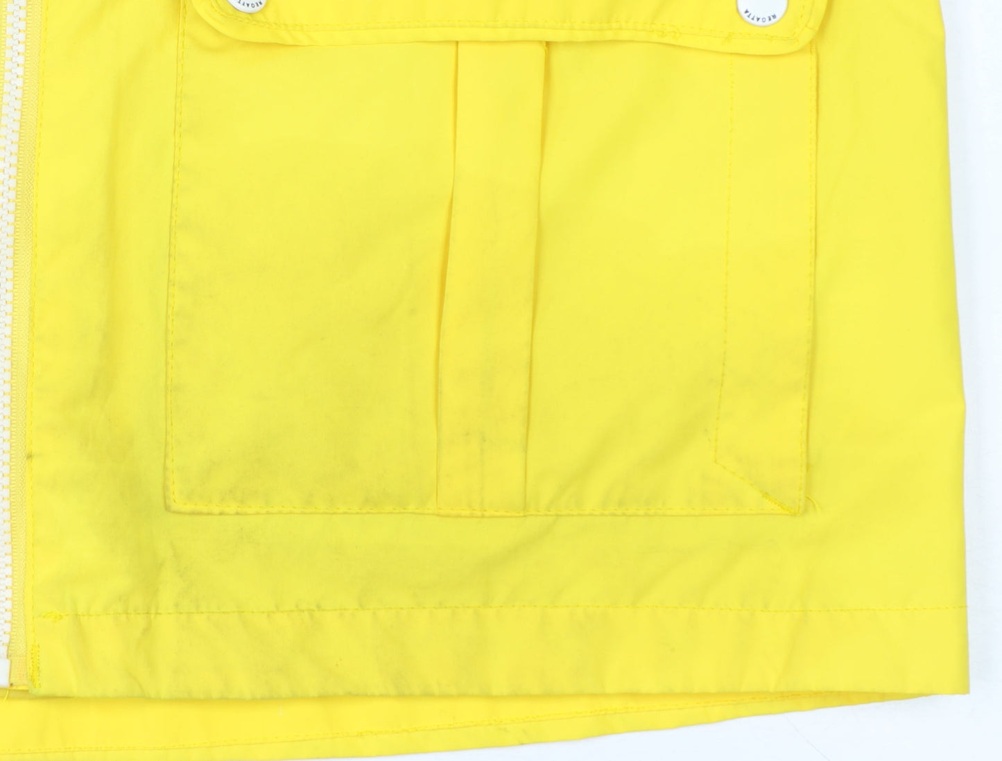 Regatta Womens Yellow Waterproof Hooded Rain Coat Jacket Size 16