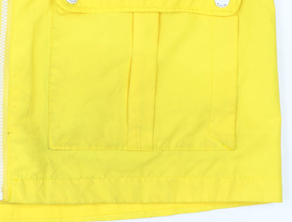 Regatta Womens Yellow Waterproof Hooded Rain Coat Jacket Size 16