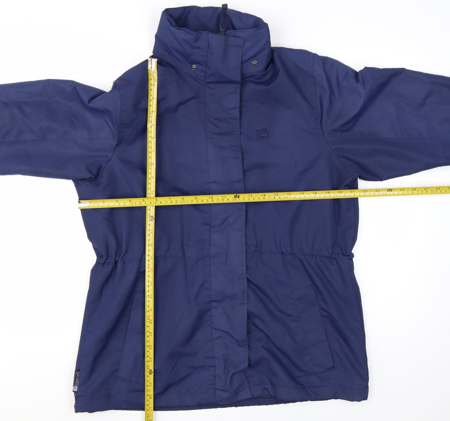 Mountain Essentials Women's Blue Waterproof Hooded Jacket UK 14