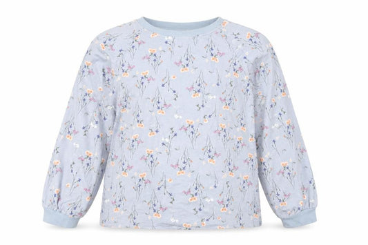 Bonmarché Women Blue Floral Pullover Sweatshirt Size 16