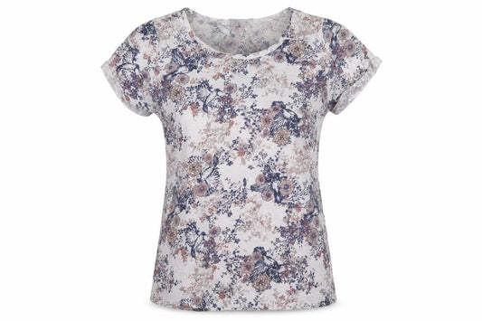 Dorothy Perkins Women’s Multicoloured Floral Beaded T-Shirt Size 12