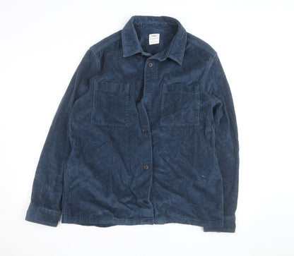 Marks and Spencer Men’s Blue Corduroy Jacket L Regular Fit
