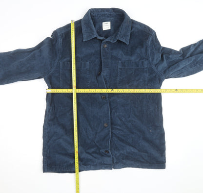 Marks and Spencer Men’s Blue Corduroy Jacket L Regular Fit