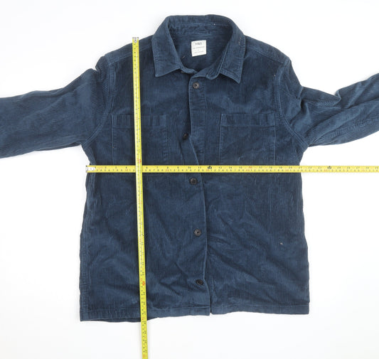 Marks and Spencer Men’s Blue Corduroy Jacket L Regular Fit