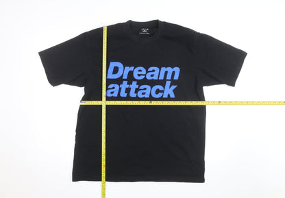 Uniqlo Men’s Black Graphic Print Crew Neck T-Shirt M Peter Saville Remix