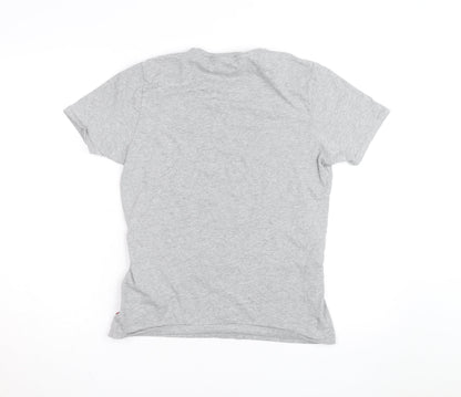 Levi's Men's Grey Logo Short Sleeve Crew Neck T-Shirt Size S