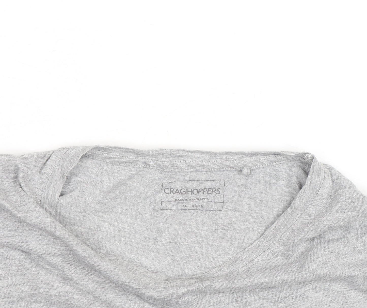 Craghoppers Womens Grey XL Short Sleeve Cotton Blend T-Shirt