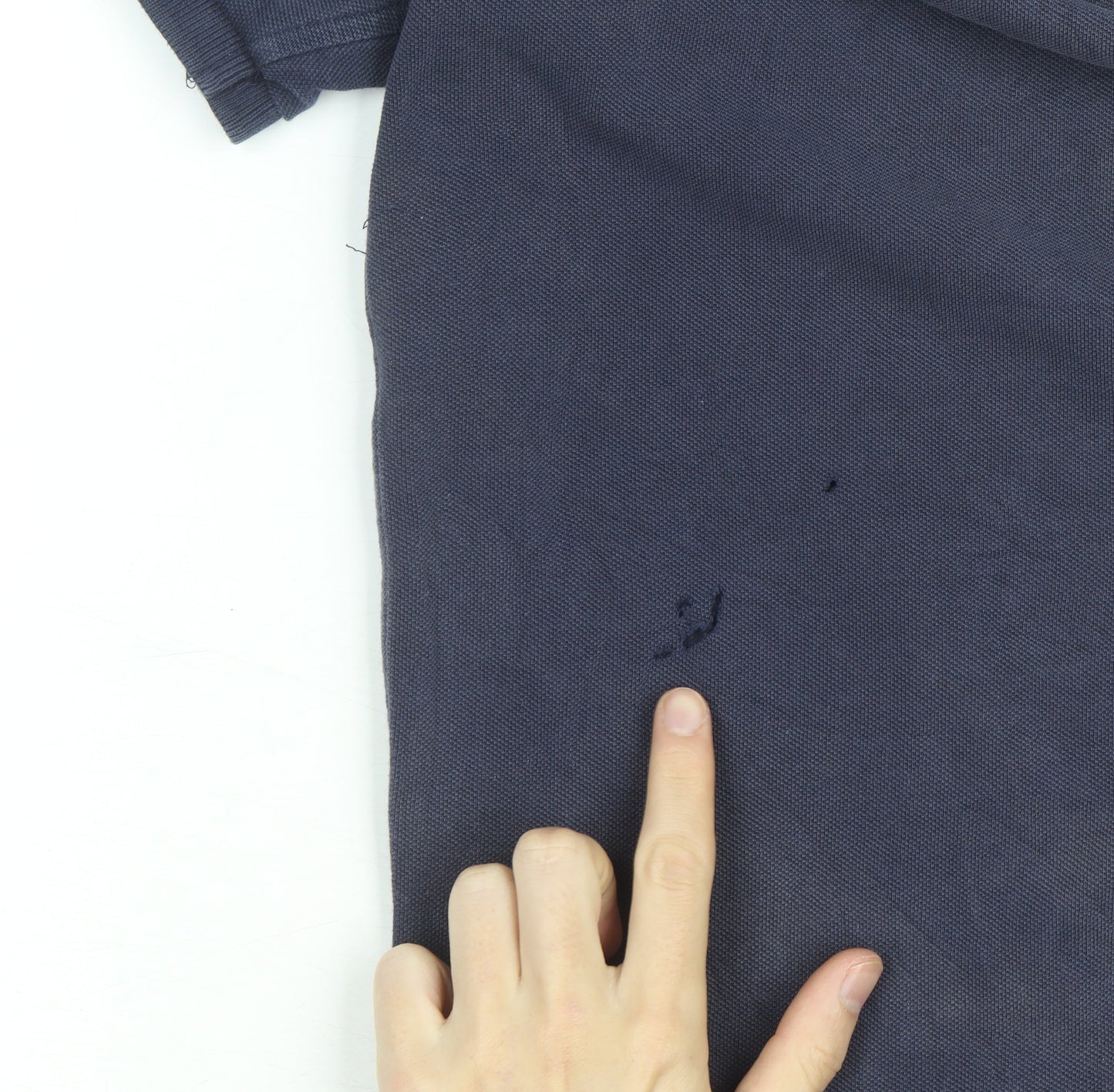 Superdry Men's Blue Slim Fit Cotton Polo Shirt Size M