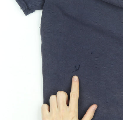 Superdry Men's Blue Slim Fit Cotton Polo Shirt Size M