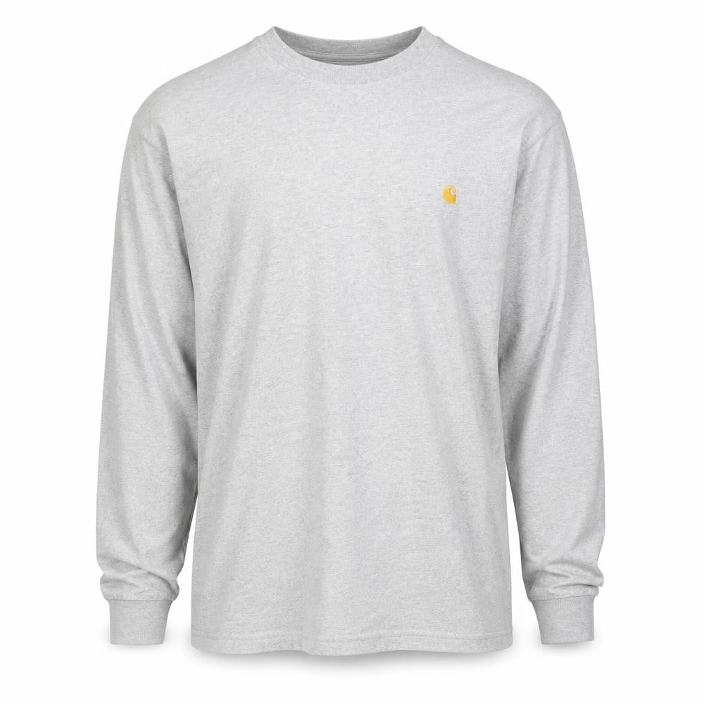 Carhartt Men’s Grey Long Sleeve Cotton Crew Neck Top 2XL