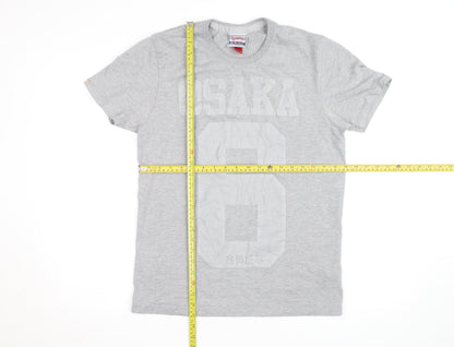 Superdry Men's Grey Osaka 6 Graphic T-Shirt - Medium