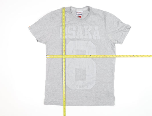 Superdry Men's Grey Osaka 6 Graphic T-Shirt - Medium