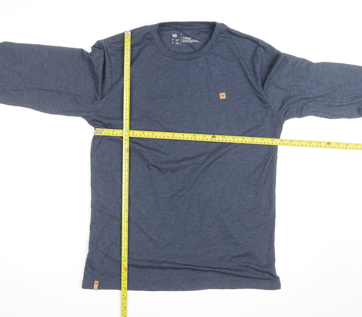 Tentree Men's Blue Long Sleeve Treeblend Crew Neck Top Size M