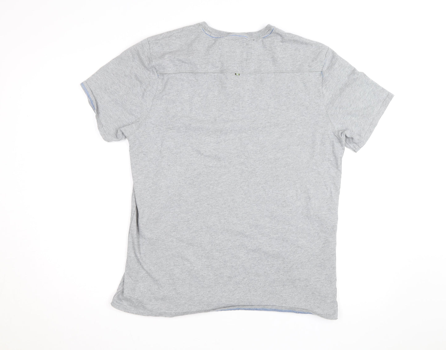 St George By Duffer Men's Grey Graphic T-Shirt Size L