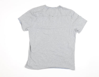 St George By Duffer Men's Grey Graphic T-Shirt Size L