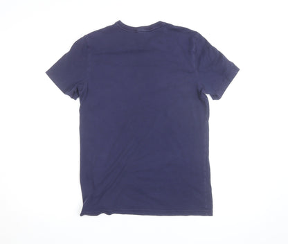 Puma Boys Blue Graphic Logo Sports T-Shirt 15-16 Years Regular Fit