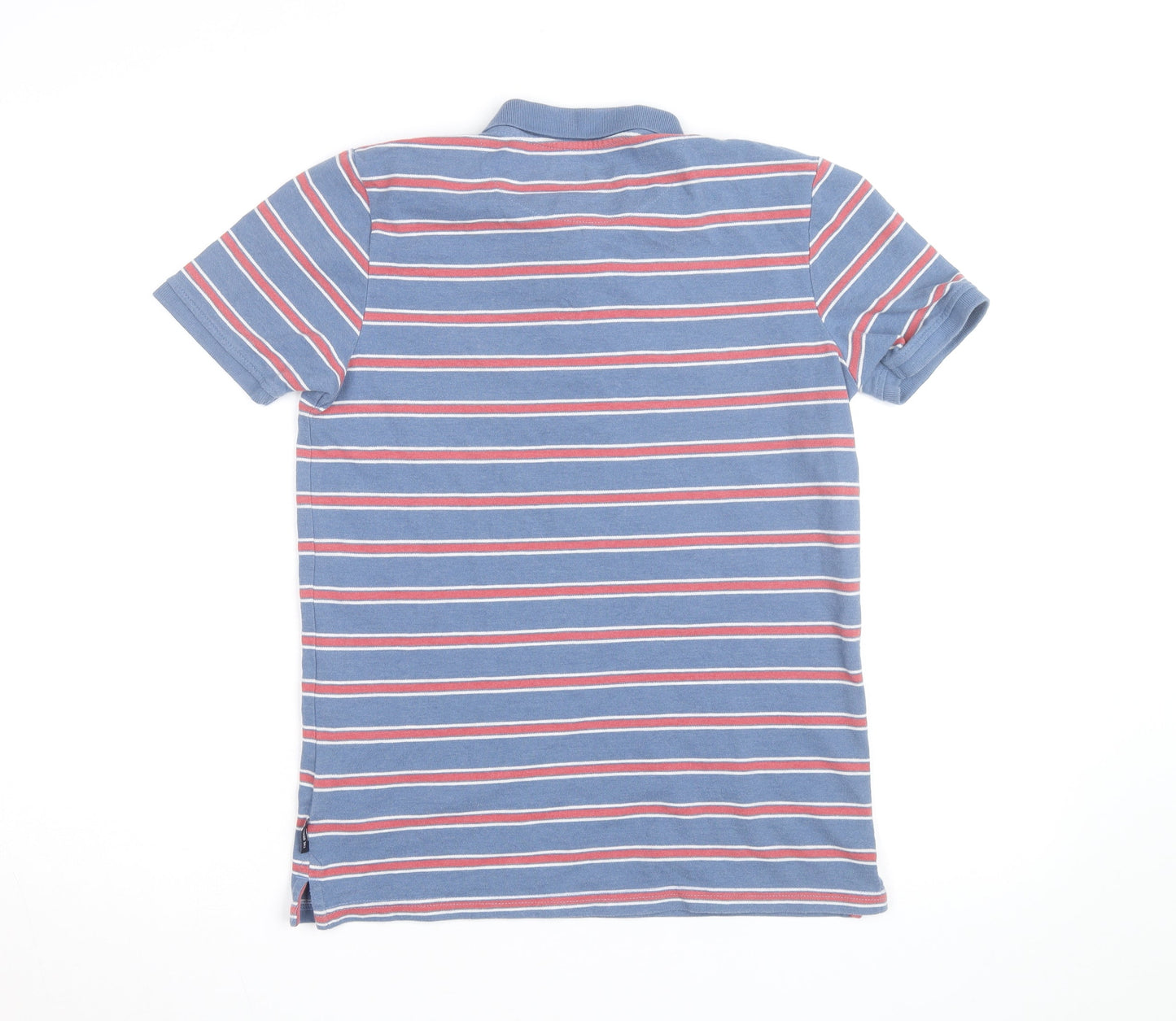 Ben Sherman Boys Blue Striped Polo Shirt 14-15 Years Casual Classic