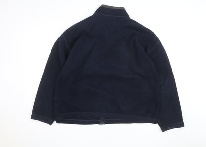 Marks and Spencer Men's Blue XL Fleece Full Zip Jacket